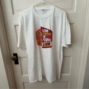 New The Price is Right Live Graphic on White Cotton T Shirt Mens